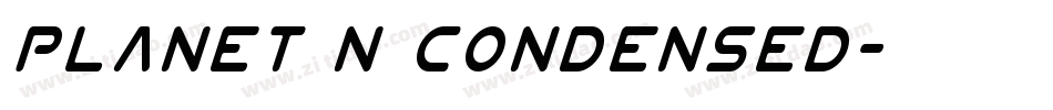 Planet N Condensed字体转换